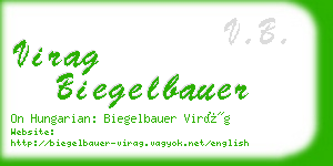 virag biegelbauer business card